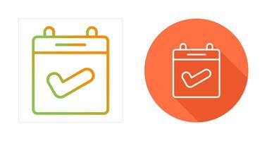 Calendar Check Vector Icon