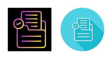 Document Check Vector Icon