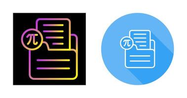 Document Insert Formula Vector Icon