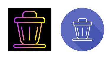 Trash bin Vector Icon