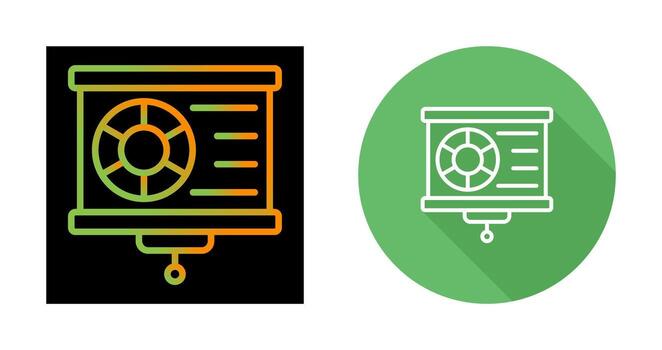 icono de vector de visualización de datos