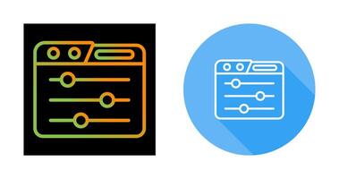 Control Panel Vector Icon