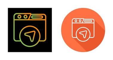 Website Navigation Vector Icon