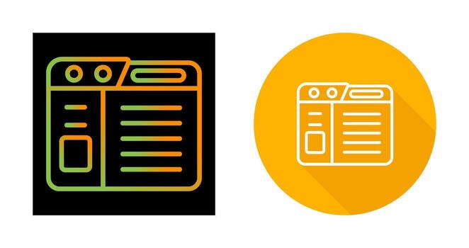 icono de vector de sitio web