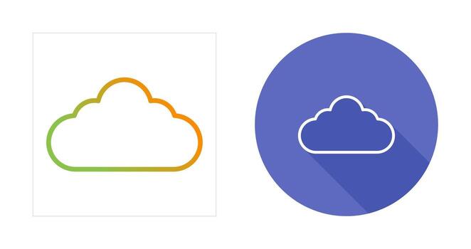 icono de vector de nube