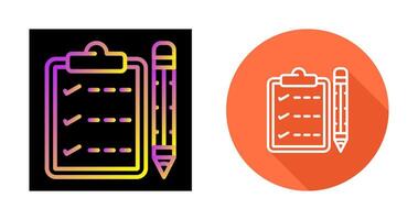 Writing pad Vector Icon