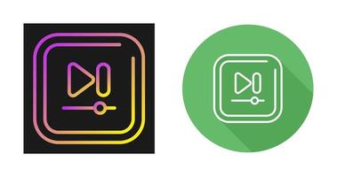 Video Next Track Square Vector icon