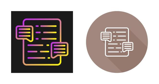 Document Commenting Vector Icon