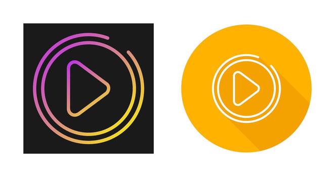 icono de vector de botón de reproducción