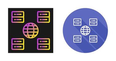 Content Delivery Network Vector Icon