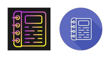 Spiral Notepad Vector Icon