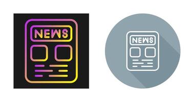 Newspaper Vector Icon