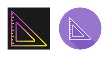 Triangular Ruler Vector Icon