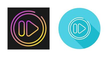Fast Forward Button Vector Icon