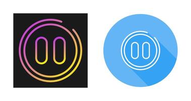 Pause Button Vector Icon