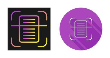 Document Scanning Vector Icon