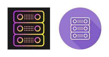 dedicado servidor vector icono