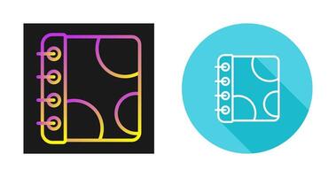 Notebook with Decorative Vector Icon