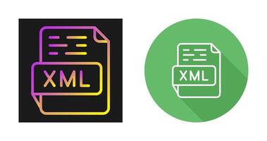 icono de vector xml