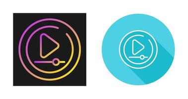 Video Play Circle Vector Icon