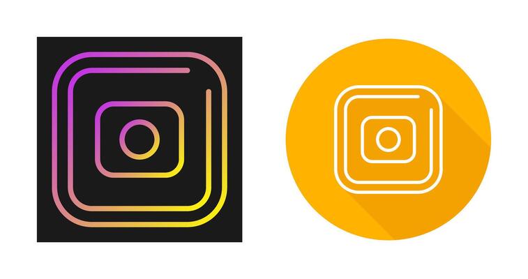 Record Square Vector Icon