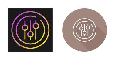 Audio Equalizer Circle Vector Icon