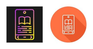 E book Reader Vector Icon