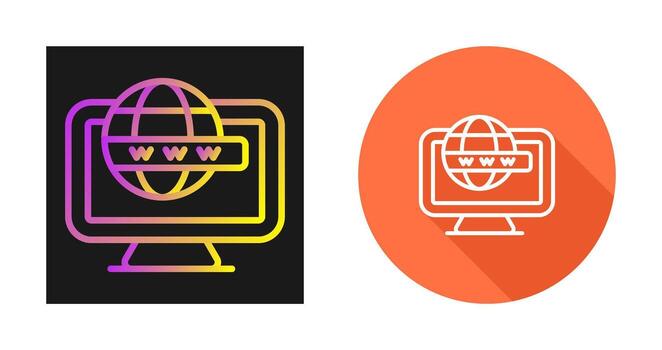 icono de vector de computadora