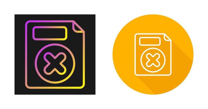 Eliminar botón vector icono