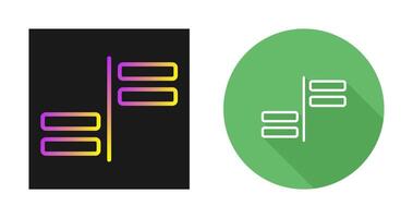 Horizontal Alignment Vector Icon