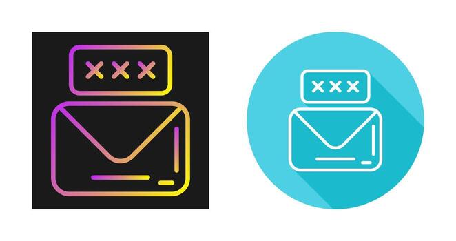 icono de vector de correo