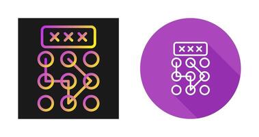 Pattern Lock Vector Icon