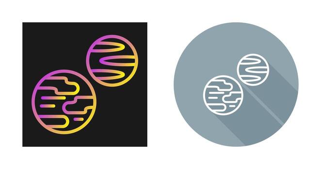 icono de vector de planetas