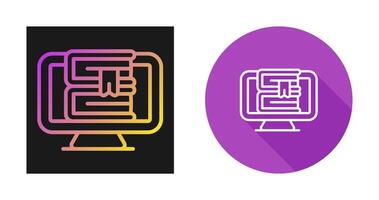 Computer Vector Icon