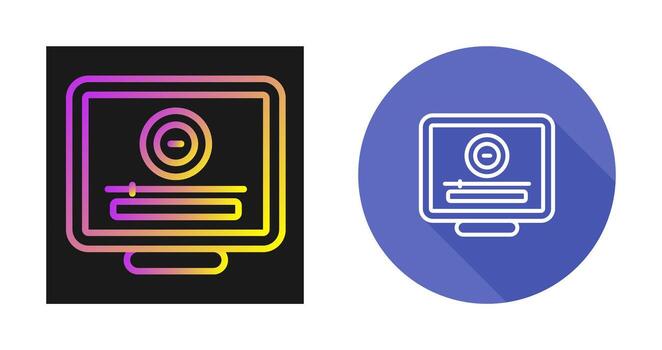 Desktop Computer Vector Icon