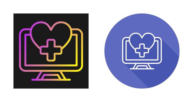 icono de vector de computadora