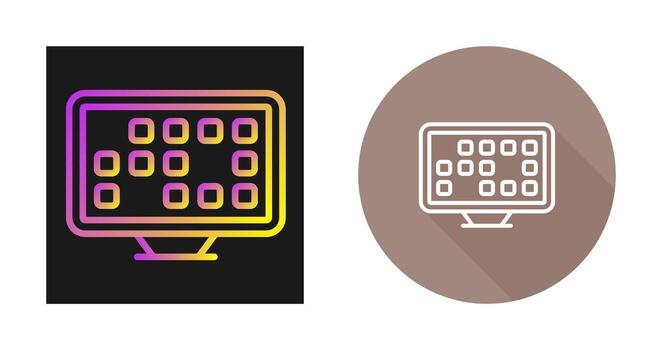 icono de vector de escritorio