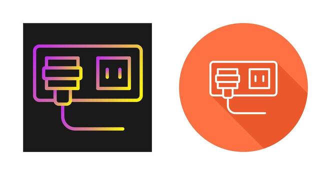 icono de vector de enchufe