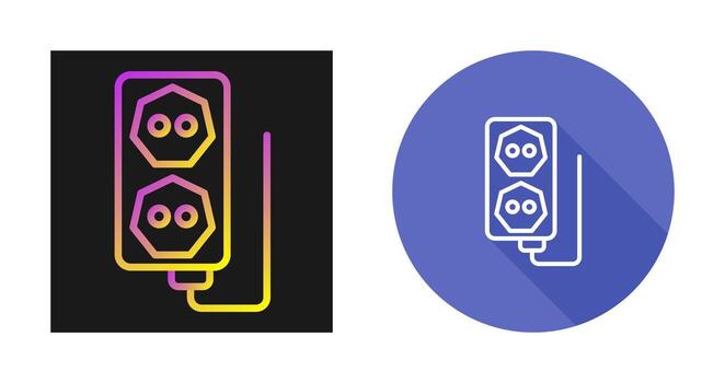 icono de vector de enchufe