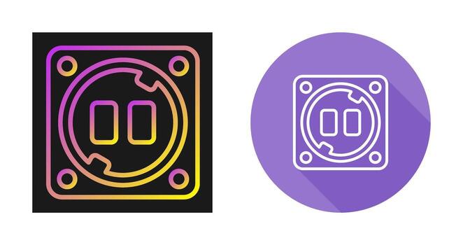 icono de vector de enchufe