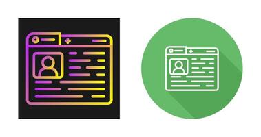 Profile Vector Icon