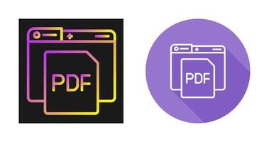 icono de vector de pdf