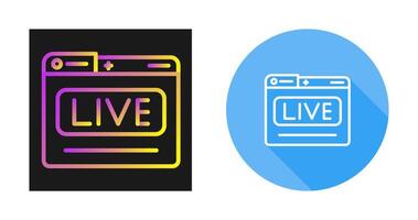 Live Stream Vector Icon