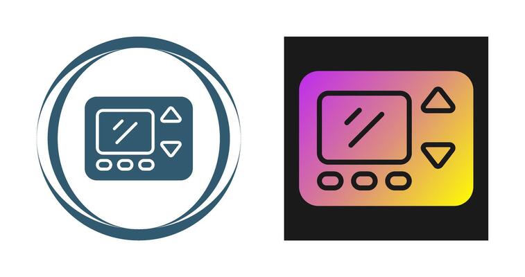 Smart Thermostat Vector Icon