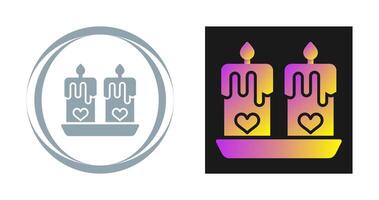 Love candles Vector Icon