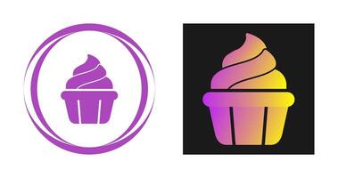 icono de vector de cupcake