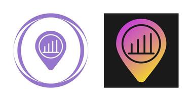 Location Analytics Vector Icon