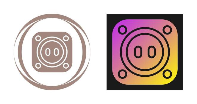 icono de vector de enchufe