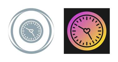 amor reloj vector icono