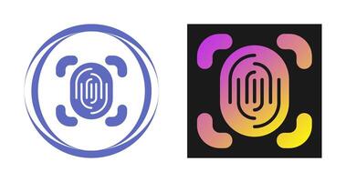 Fingerprint Scanner Vector Icon